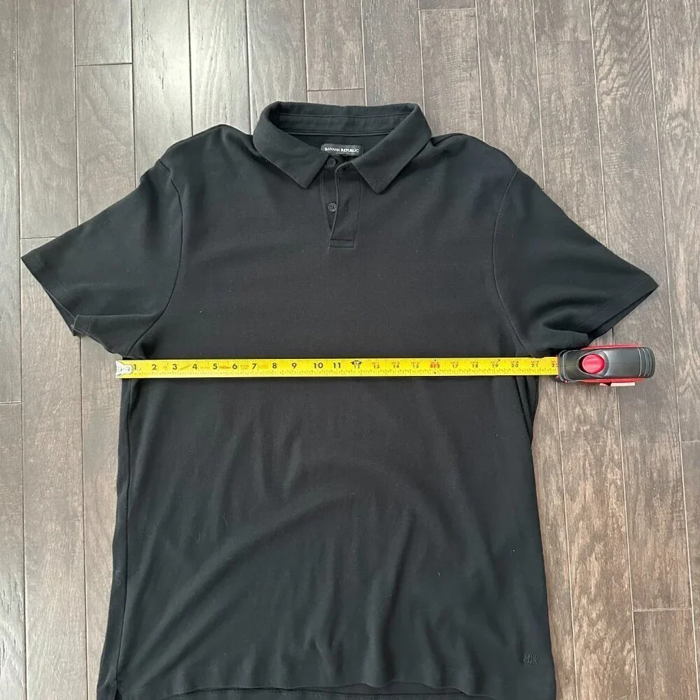 Banana Republic XL Men's Black Polo Shirt  100% Cotton